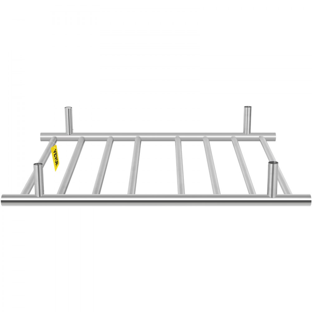 VEVOR Heated Towel Rack Electric Clothes Heater Warmer 8 Bars 830x600mm Silver