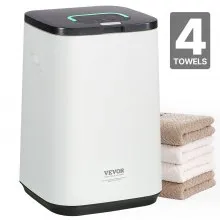VEVOR Towel Warmers for Bathroom, Towel Warmer Bucket with Child Lock & High-Temp Indicator & 24H Delay Timer & Auto Shut Off Fits up to 4 Oversized Bath Towels, Blankets, Clothes, Bathrobes and More