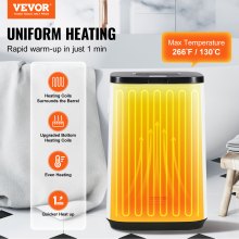 VEVOR 20L Large Towel Warmer Bucket with LED Screen U-shaped Light & Timer White