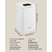 VEVOR 20L Towel Warmer Bucket, Towel Warmer with 24H Delay Timer, Child Lock & Auto Shut Off Towel Heater, LED Display & U-shaped Light, Towel Warmer for Bathroom, Spa, Bathrobes, Blankets, Pajama