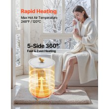 VEVOR Towel Warmer Bucket, 20L Large Towel Warmer for Bathroom, Auto Shut Off Towel Heater Fits up to Two 40"x70" Oversized Towels, Bathrobes, Blankets, 4-Level Timer Towel Warmer Ideal for Spa, Gray