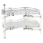 VEVOR Swing Right Blind Corner Cabinet, Pull Out Organizer for 36 inch Width Blind Cabinet, 2 Tier Height Adjustable Swing Tray, Soft Close Kitchen Cloud Blind Organizer, Right Open