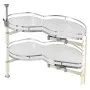 VEVOR Swing Right Blind Corner Cabinet, Pull Out Organizer for 36 inch Width Blind Cabinet, 2 Tier Height Adjustable Swing Tray, Soft Close Kitchen Cloud Blind Organizer, Right Open