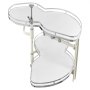 VEVOR Swing Right Blind Corner Cabinet, Pull Out Organizer for 36 inch Width Blind Cabinet, 2 Tier Height Adjustable Swing Tray, Soft Close Kitchen Cloud Blind Organizer, Right Open