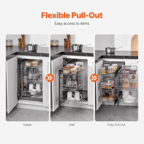3 Tier Pull Out Cabinet Organizer: Maximize Your Space
