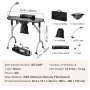 VEVOR Portable Manicure Table Foldable Nail Table with Electric Dust Collector