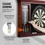 VEVOR Dartboard and Cabinet Set Official Size Complete Accessory Steel Tip Dart