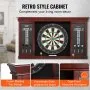 VEVOR Dartboard and Cabinet Set Official Size Complete Accessory Steel Tip Dart