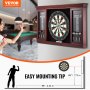 VEVOR Dartboard and Cabinet Set Official Size Complete Accessory Steel Tip Dart