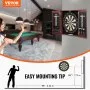 VEVOR Dartboard and Cabinet Set, Ready-to-Play Bundle Official Size Dartboard Cabinet, Steel Tip Dart Hideaway Cabinet, Features Easy Assembly, Complete with All Accessories, Perfect for Cricket Games