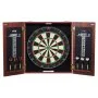 VEVOR Dartboard and Cabinet Set, Ready-to-Play Bundle Official Size Dartboard Cabinet, Steel Tip Dart Hideaway Cabinet, Features Easy Assembly, Complete with All Accessories, Perfect for Cricket Games