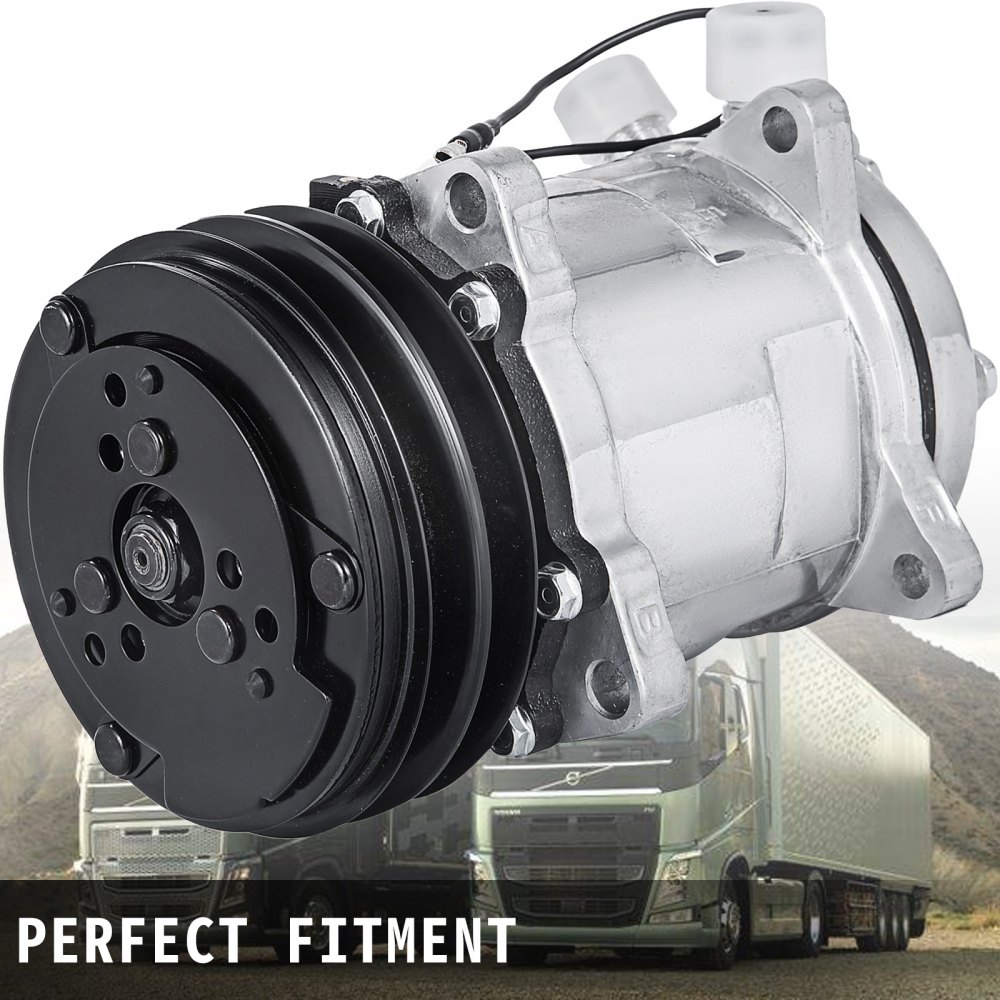 AC Compressor for
 
	
4510 SANDEN SD5H14 STYLE 6664,Mack, Kenworth, Freightliner