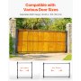 VEVOR Gate Building Kit, Fits 91.5 to 152.4 cm Wide Openings, Up from 182.9 to 213.4 cm High Fence, Adjustable Gate Building Kit, Anti Sag Full Gate Frame Kit with Latch Lock, for Wooden Fence, Iron