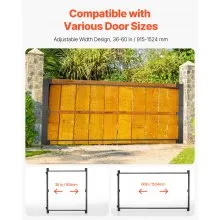 VEVOR Gate Building Kit Fits 36 to 60 in Wide Openings 6 to 7 ft High Fence