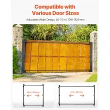 VEVOR Gate Building Kit Fits 40 to 72 in Wide Openings 4 to 5 ft High Fence