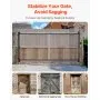 VEVOR Gate Building Kit, Fits 60 to 96 in Wide Openings, Up from 4 to 5 ft High Fence, Adjustable Gate Building Kit, Anti Sag Full Gate Frame Kit with Latch Lock and Screws, for Wooden Fence, Iron