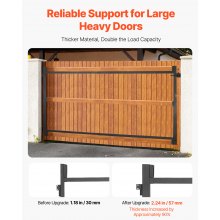 Gate Building Kit Fits 60 to 96 in Wide Openings 4 to 5 ft High Fence Black