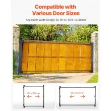 VEVOR Gate Building Kit Fits 60 to 96 in Wide Openings 4 to 5 ft High Fence
