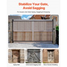 Gate Building Kit Fits 60 to 96 in Wide Openings 6 to 7 ft High Fence Black