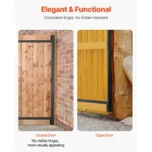 VEVOR Gate Building Kit Fits 60 to 96 in Wide Openings 6 to 7 ft High Fence