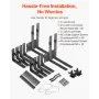 Gate Corner Brace Bracket 2 Sets Anti Sag Gate Frame Hardware Kit Iron Black