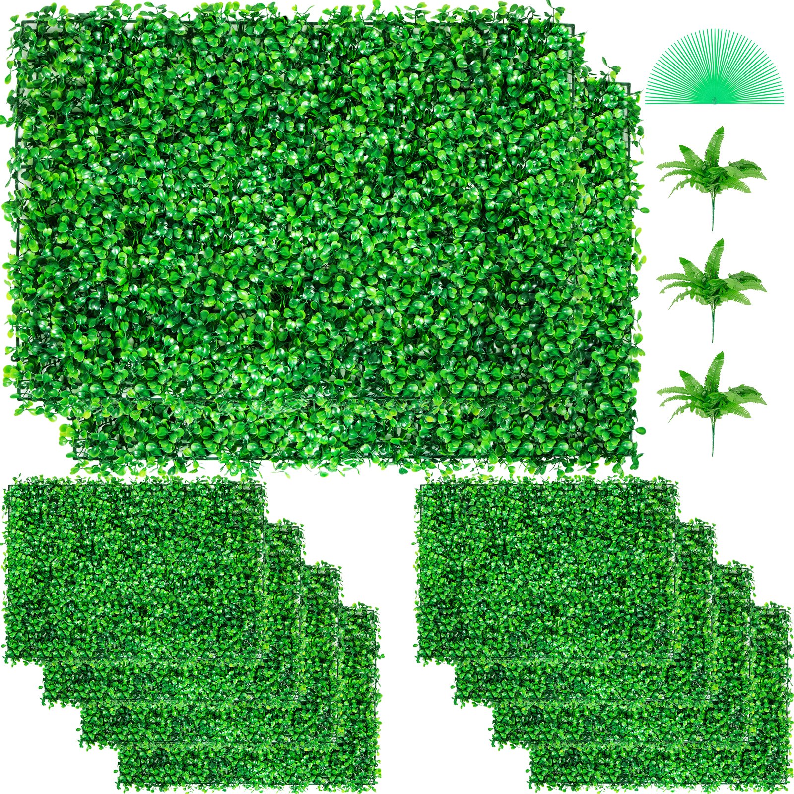 Artificial Boxwood Panel UV 10pcs Boxwood Hedge Wall Panels Artificial Grass Backdrop Wall 24X16" 4cm Green Grass Wall Fake Hedge for Decor Privacy Fence Indoor Outdoor Garden Backyard Artificial Boxwood Panel UV 10pcs Boxwood Hedge Wall Panels Artificial Grass Backdrop Wall 24X16" 4cm Green Grass Wall Fake Hedge for Decor Privacy Fence Indoor Outdoor Garden Backyard