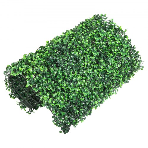 VEVOR Artificial Boxwood Panel UV 12pcs Boxwood Hedge Wall Panels Artificial Grass Backdrop Wall 20X20" 4cm Green Grass Wall Fake Hedge for Decor Privacy Fence Indoor Outdoor Garden Backyard