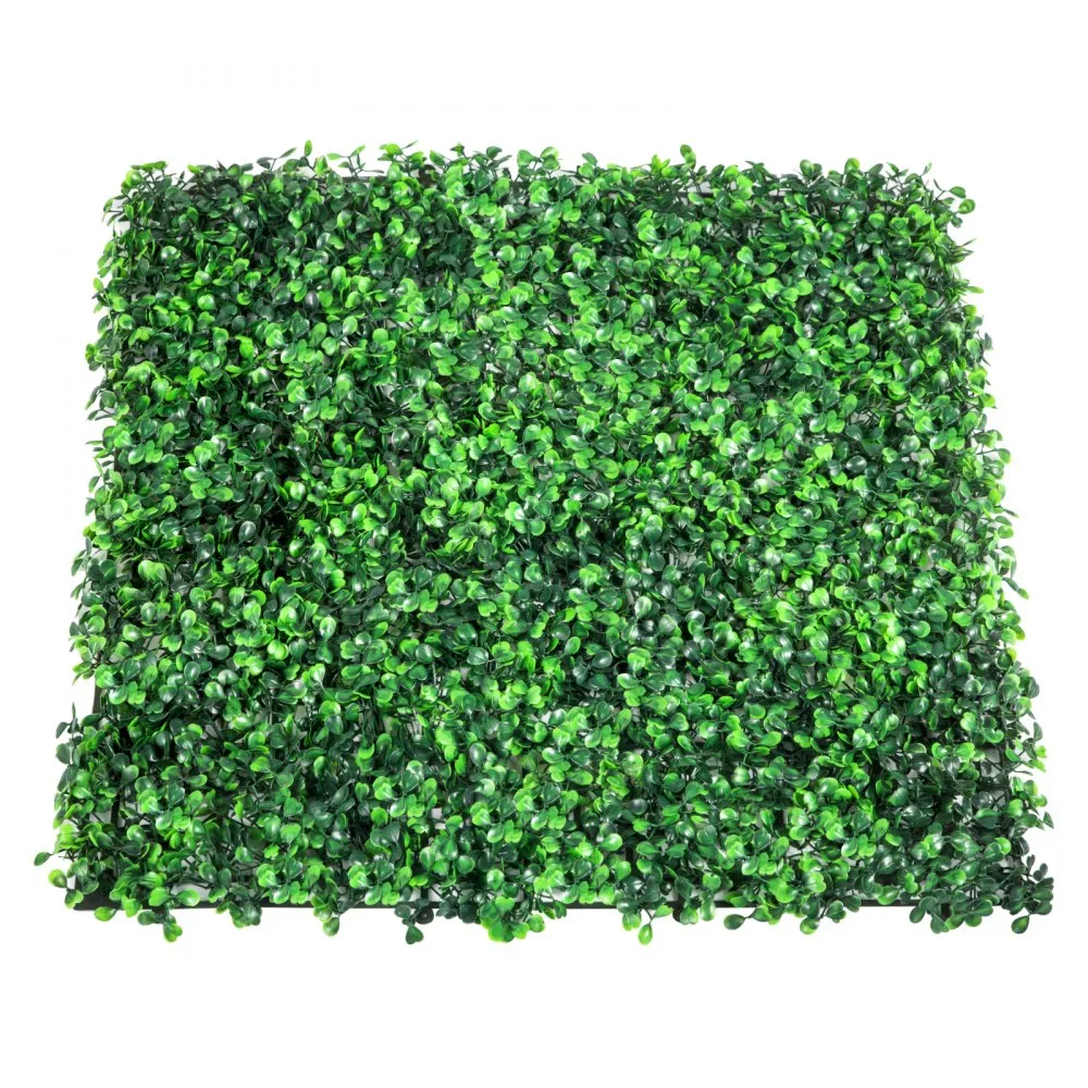 VEVOR 12PCS 20x20inch Artificial Boxwood Panels,Boxwood Hedge Wall Panels,Artificial Grass Backdrop Wall 1.6\",Privacy Hedge Screen UV Protected for Outdoor Indoor Garden Fence Backyard