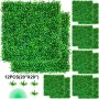 VEVOR Artificial Boxwood Panel UV 12pcs Boxwood Hedge Wall Panels Artificial Grass Backdrop Wall 20X20" 4cm Green Grass Wall Fake Hedge for Decor Privacy Fence Indoor Outdoor Garden Backyard