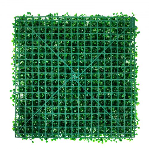 VEVOR Artificial Boxwood Panel UV 24PCS Boxwood Hedge Wall Panels Artificial Grass Backdrop Wall 10"x10" 4 cm Green Grass Wall Fake Hedge for Decor Privacy Fence Indoor Outdoor Garden Backyard