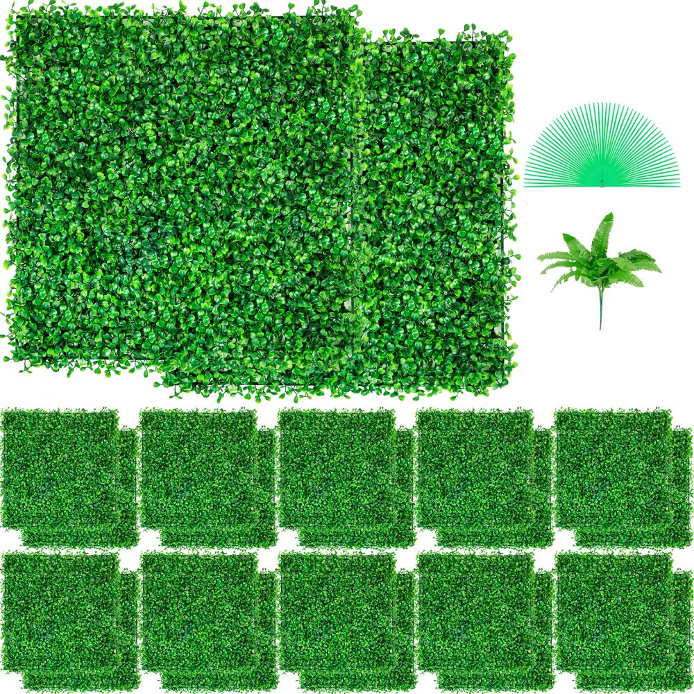 Artificial wall mat hedges