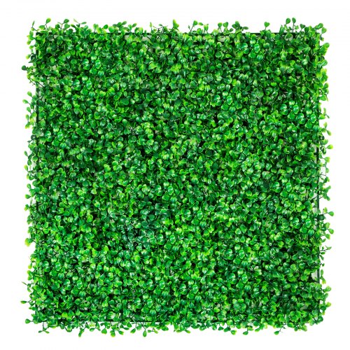 VEVOR Artificial Boxwood Panel UV 48pcs Boxwood Hedge Wall Panels Artificial Grass Backdrop Wall 10X10" 4cm Green Grass Wall Fake Hedge for Decor Privacy Fence Indoor Outdoor Garden Backyard