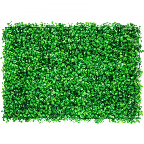 VEVOR Artificial Boxwood Panel UV 8pcs Boxwood Hedge Wall Panels Artificial Grass Backdrop Wall 24X16" 4cm Green Grass Wall, Fake Hedge for Decor Privacy Fence Indoor Outdoor Garden Backyard