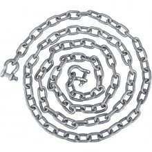 VEVOR Anchor Chain Boat Anchor Chain Galvanized Chain 3 m x 7.9 mm Two Shackles