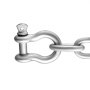 VEVOR Boat Anchor Chain, 5/16" x 20', 2373 lbs. WLL/7120 lbs. BS, Galvanized Steel Marine Grade Anchor Lead Chain with Dual Lock Ring Shackles for Boats, Deck, Fishing, Works with Different Anchors