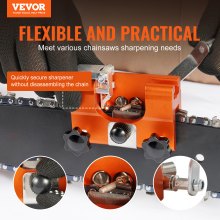 VEVOR Chainsaw Sharpener Hand Crank Chainsaw Chain Sharpener for 4-22" Chain Saw