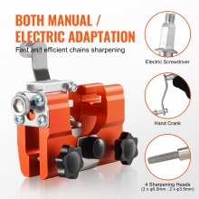 VEVOR Chainsaw Sharpener Hand Crank Chainsaw Chain Sharpener for 4-22" Chain Saw