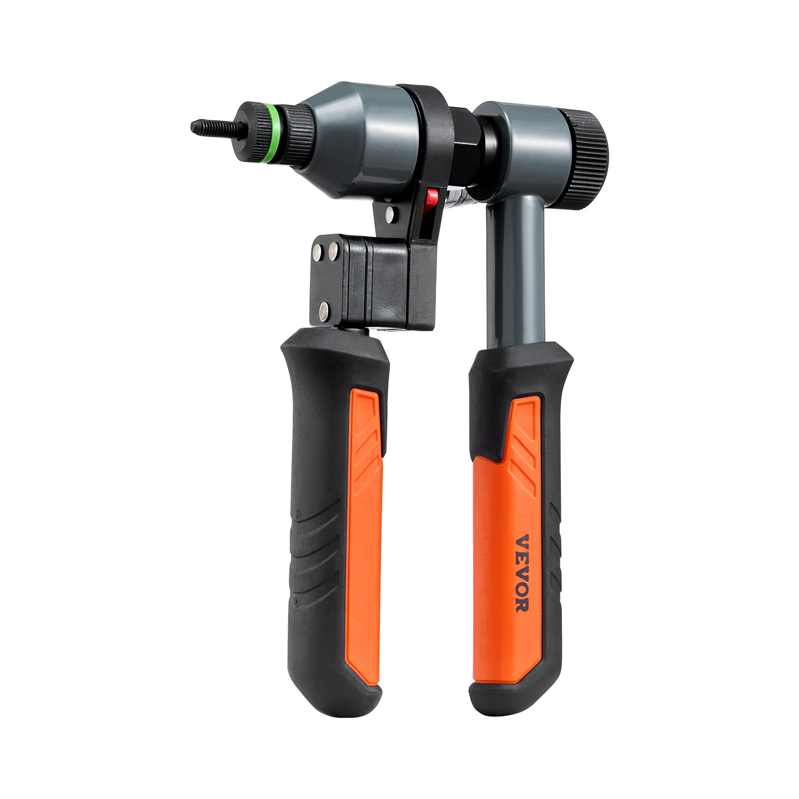 VEVOR Rivet Nut Tool Kit, 9-Inch Ratchet Rivnut Tool Kit, with 10 Mandrels and 100 Nuts, Metric and SAE Size M5, M6, M8, M10, M12, 8-32, 10-24, 1/4-20, 5/16-18, 3/8-16 UNC, with a Rugged Carrying Case