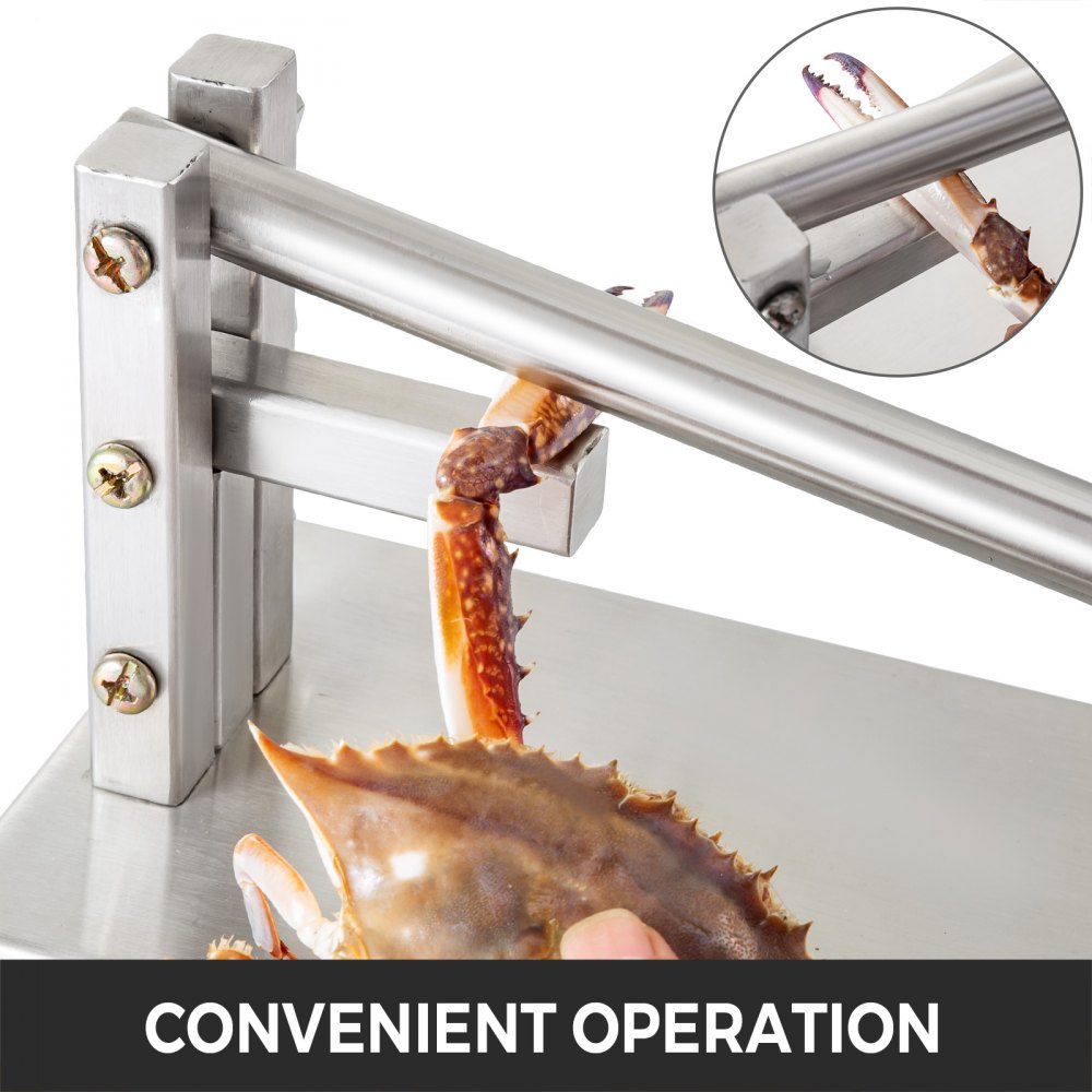 Stone Crab Claw Cracker Shucker Cut Seafood Opener Shucking Tool Stainless Steel