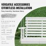 Leagăn pentru veranda din lemn VEVOR 4,5 ft, leagăn pentru bancă de terasă pentru curte și grădină, capacitate de încărcare puternică îmbunătățită de 880 lbs, scaun balansoar rezistent cu lanțuri suspendate pentru exterior, alb
