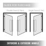 Door Pull Handles, Stainless Steel Door Handle, 60in Length For Wood Glass Doors