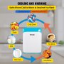 VEVOR Mini Fridge Portable Cooler Warmer 10L Skincare Fridge AC/DC for Home Car