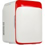 Mini lednička VEVOR, 10litrový přenosný chladič, lednička AC/DC péče o pleť, stylová kompaktní chladnička, lehká kosmetická lednička, pro ložnici Kancelář Auto Loď Kolej Kosmetická medicína v červené barvě