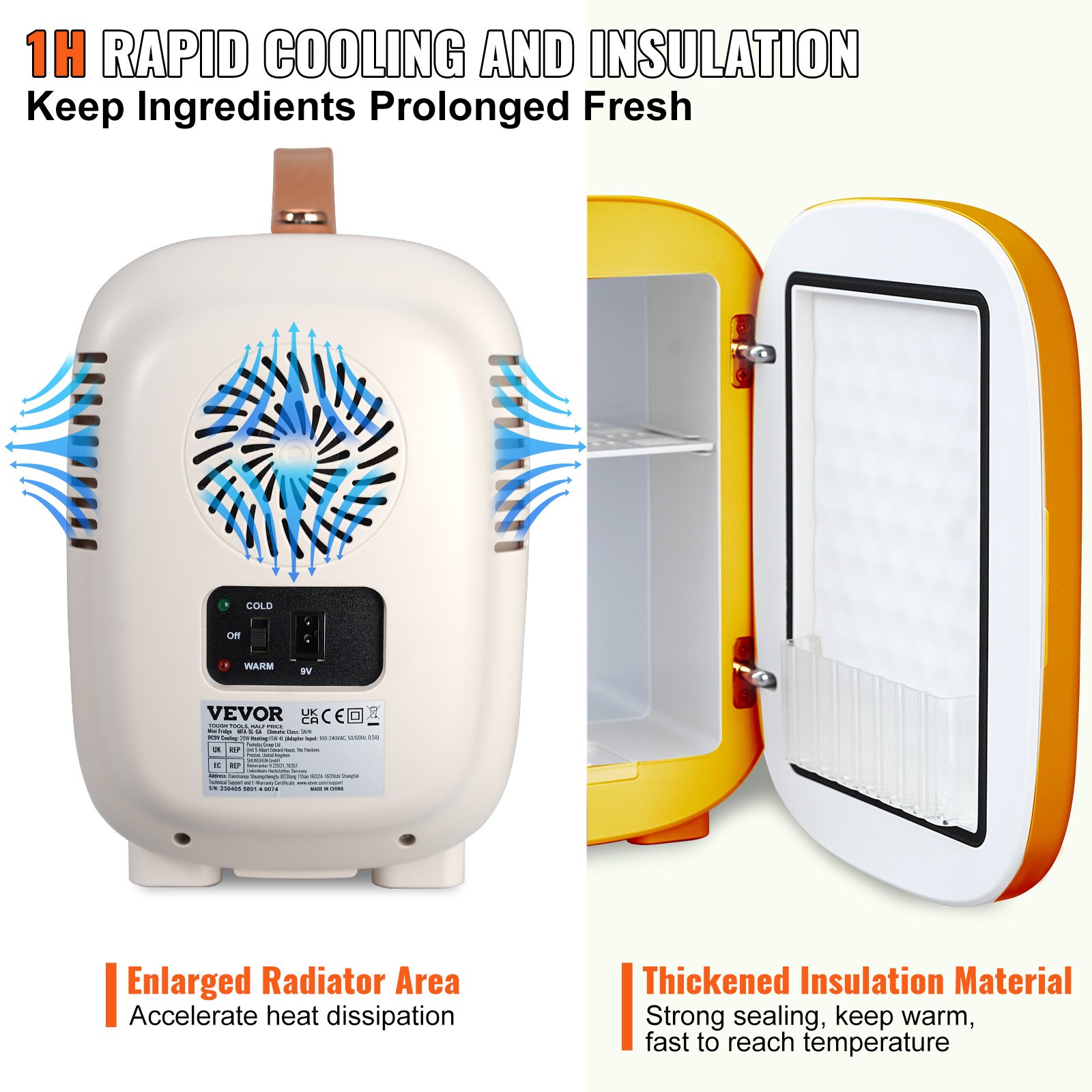 Mini Skin Care Fridge, 4 L/6 Can Cute Makeup Fridge for Cosmetics Beverage Fruit Milk, AC/DC Cooler & Warmer, Mute Tiny Refrigerator for Bedroom Office Dorm Desk Car, ETL Certified, White Mini Skin Care Fridge, 4 L/6 Can Cute Makeup Fridge for Cosmetics Beverage Fruit Milk, AC/DC Cooler & Warmer, Mute Tiny Refrigerator for Bedroom Office Dorm Desk Car, ETL Certified, White