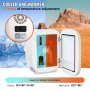 VEVOR-minijääkaappi, 4 l/6 tölkin pienikokoinen henkilökohtainen jääkaappi, AC/DC kannettava lämpösähköinen jäähdytin ja lämmitinjääkaappi, ihonhoitojääkaappi juomille, välipaloille, kotiin, toimistoon ja autoon, CE-listattu (valkoinen)