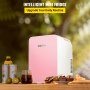 VEVOR Mini Fridge, 10 Liter Portable Cooler Warmer, Skincare Fridge Pink, Compact Refrigerator, Lightweight Beauty Fridge, for Bedroom Office Car Boat Dorm Skincare (110V/12V)
