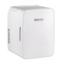 VEVOR Mini Fridge, 10 Liter Portable Cooler Warmer, Skincare Fridge White, Compact Refrigerator, Lightweight Beauty Fridge, for Bedroom Office Car Boat Dorm Skincare (110V/12V)