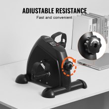 Under Desk Bike Pedal Exerciser Portable Mini Exercise Bike for Arm Leg Exercise