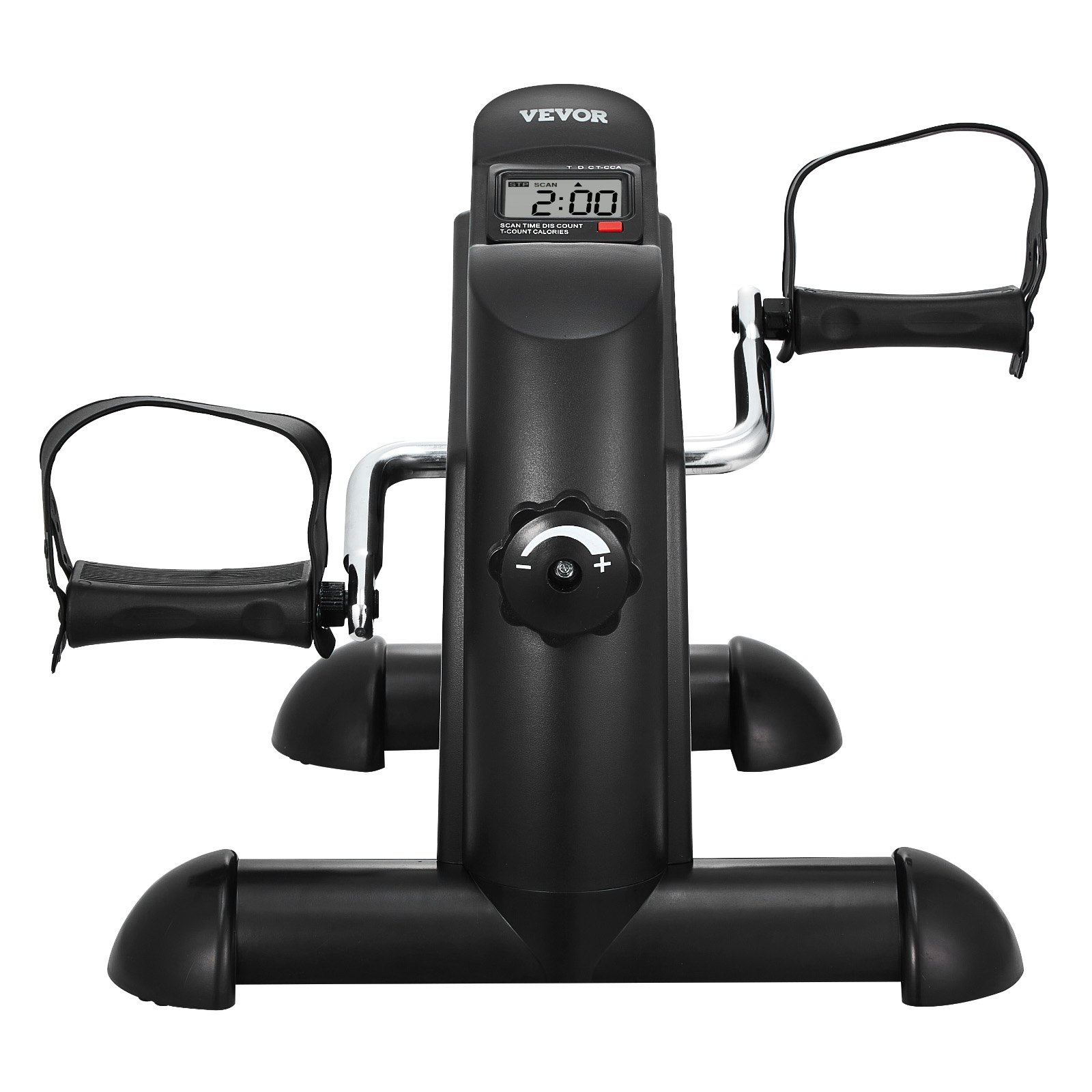 VEVOR Under Desk Bike Pedal Exerciser, Mini Exercise Bike for Arm/Leg Exercise, Multi-level Resistance Pedal Exerciser for Home Office Workout, Cycling Portable Peddler with LCD Display & Non-Slip Mat