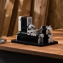 Mini Metal Lathe Machine 2.76 x 5.12 in Power Metal Lathe 20,000 RPM 36W